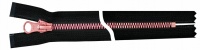580 Молния Metalux, однозамковая, розовая тип 5 (20см)