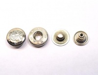 Кнопка 15 мм (никель) 20 шт