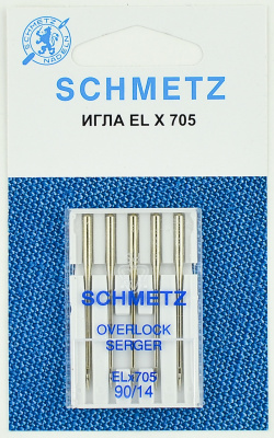 Иглы Schmetz д/плоскошовных машин №90 (5 шт.)